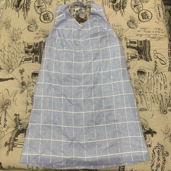 Julia Jordan Windowpane Print A-Line Dress - Picture 5 of 6